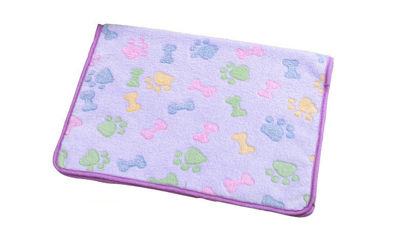 Warm coral fleece blanket kennel mats cats and dogs