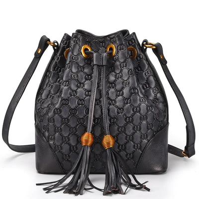 Stylish Fringe Bucket Bag
